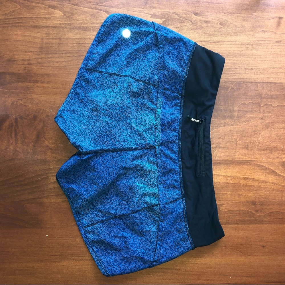 Blue/green Lululemon shorts